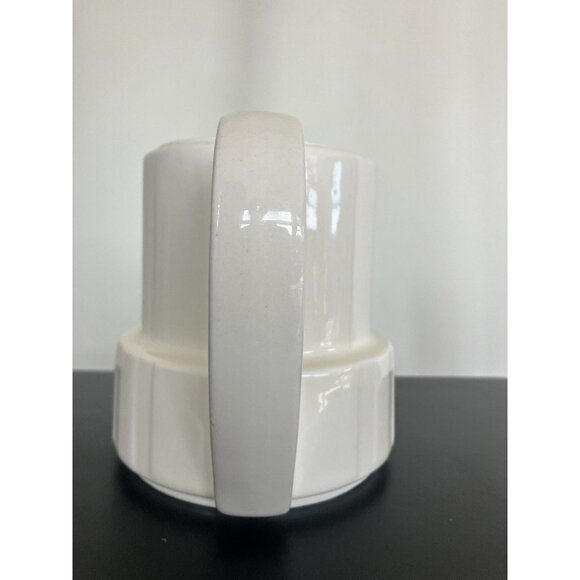 Vintage Mid Century Bauhaus WMF Porcelain Teapot, Ivory With Top, No Chips - Picture 6 of 12